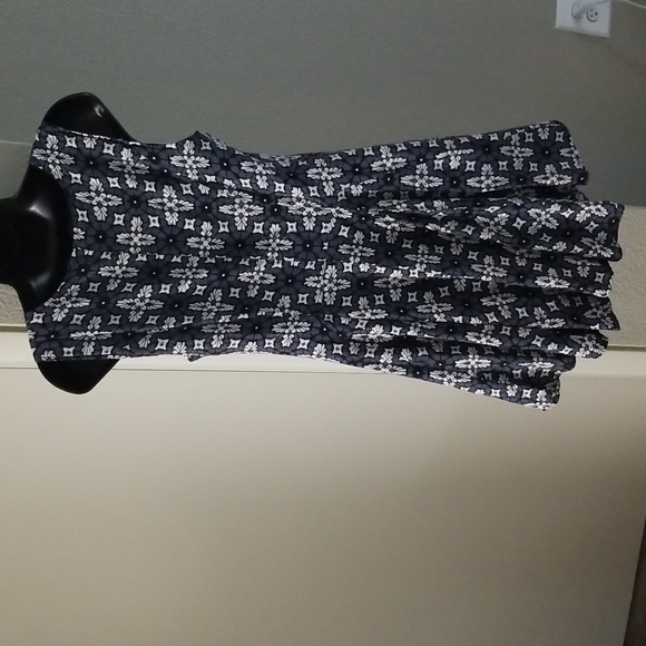 Umgee sleeveless printed blue dress size medium - Picture 4 of 6